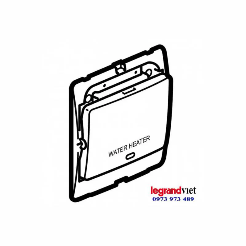 Công tắc bình nước nóng màu xám Mallia