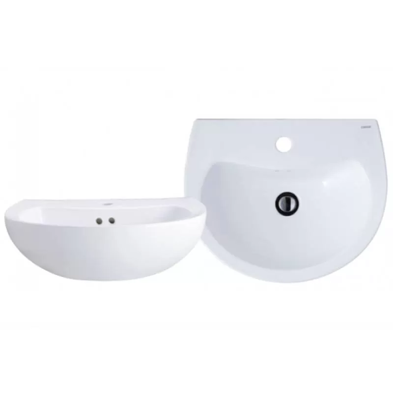 Chậu rửa mặt lavabo Caesar L2150 treo tường không chân - Tuấn Đức