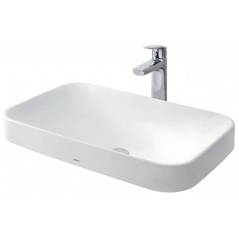 Chậu rửa mặt lavabo TOTO LT5716 đặt bàn đá 600 x 380 mm - Tuấn Đức
