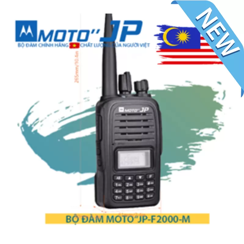Bộ đàm Motorola - Moto JP-F2000-M giá rẻ có màn hình hiển thị 