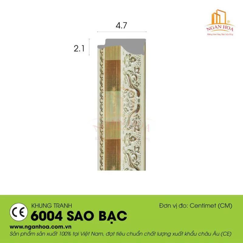 Khung tranh 6004 – Sao bạc