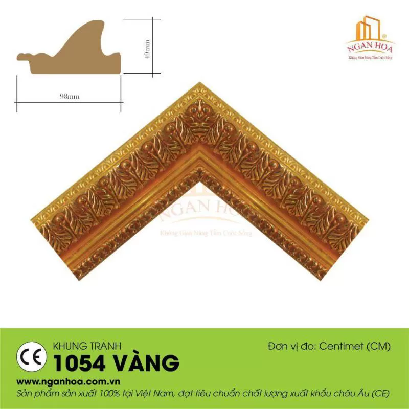 Khung tranh 1054 – Vàng