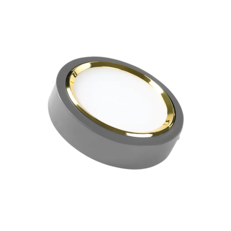 Đèn LED DOWNLIGHT âm 3 chế độ 24W xám viền vàng 