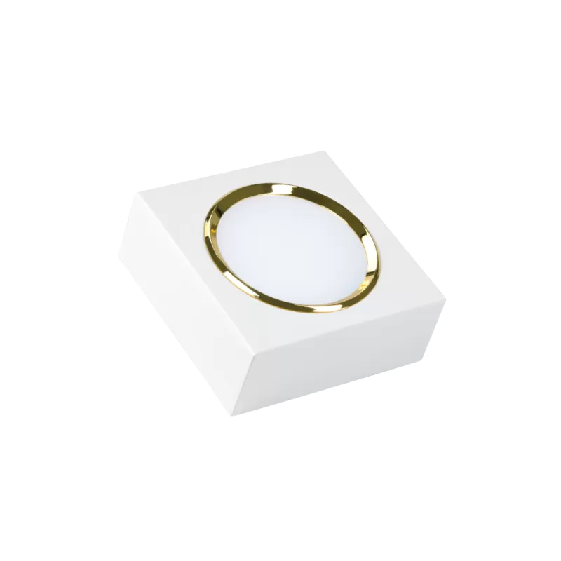 Đèn LED DOWNLIGHT 24W vuông trắng viền vàng