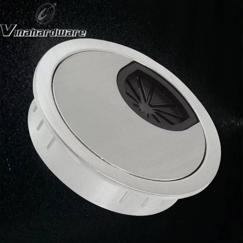 Nắp luồn dây điện hợp kim mạ crom 80mm W80J