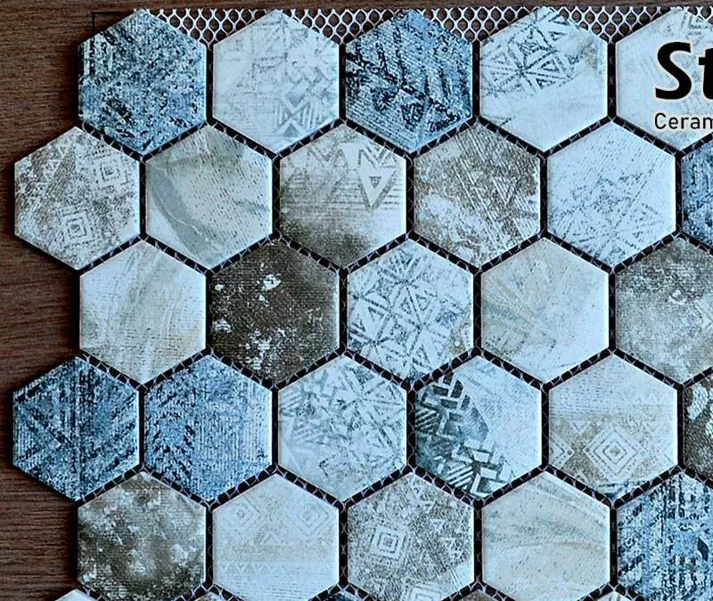 Mosaic lục giác hoa văn 5159HD51126