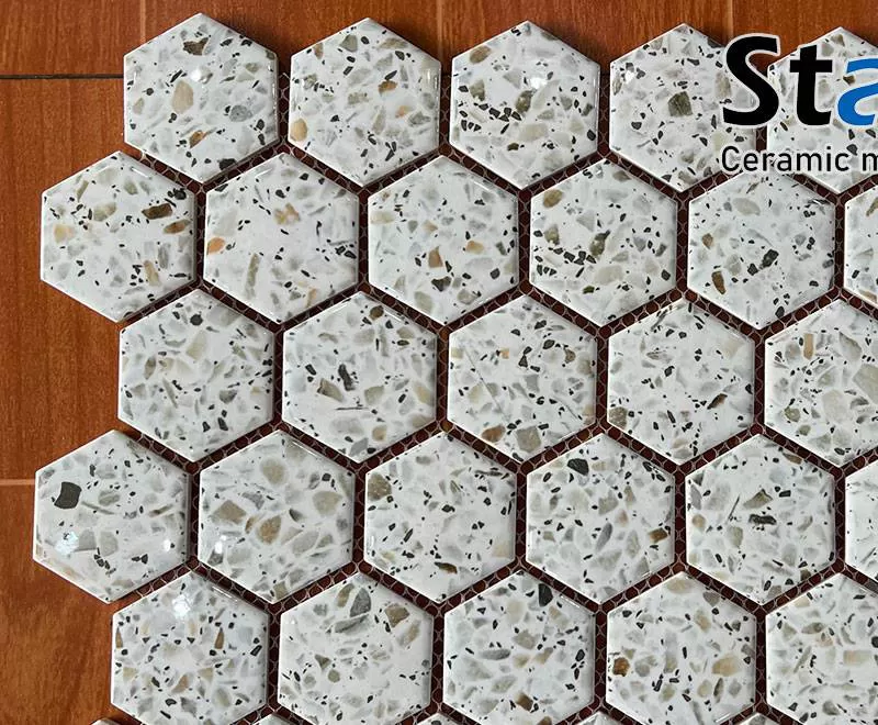 Mosaic lục giác hoa văn 5159HD51133CP