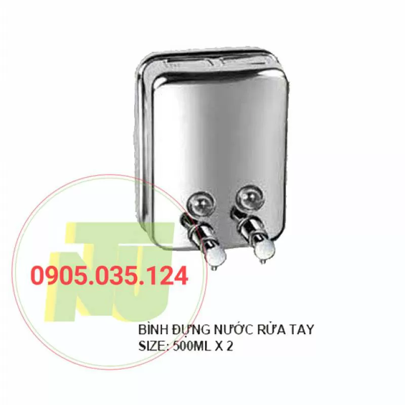 Bình đựng nước rửa tay đôi inox