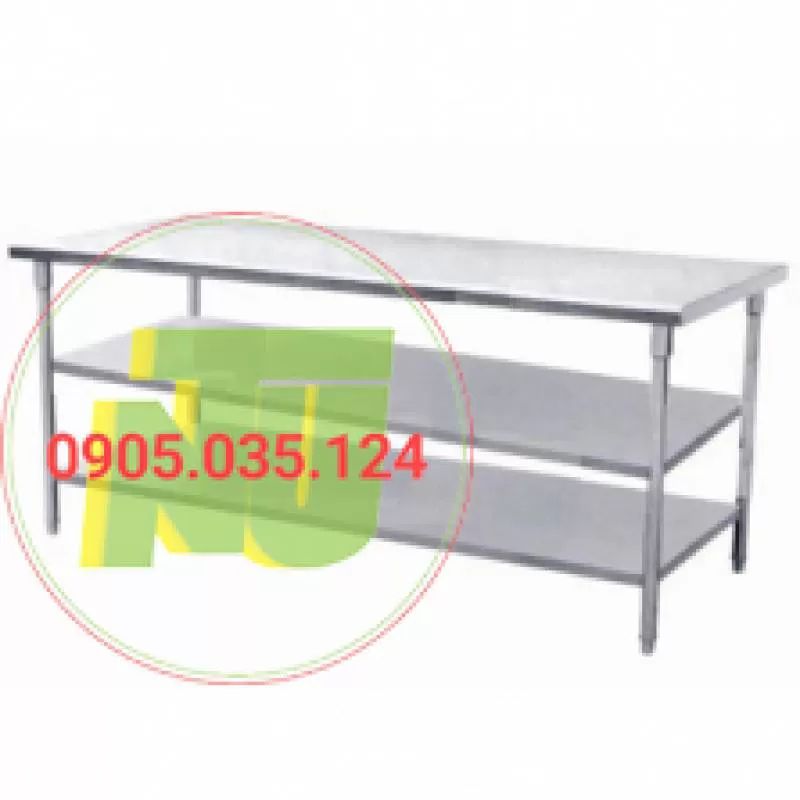 Bàn inox 3 tầng giá rẻ
