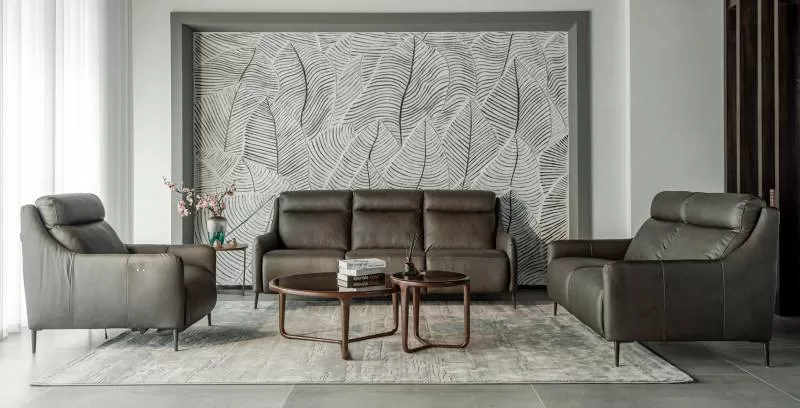 SOFA DA THẬT HEKA F006Milano & Design