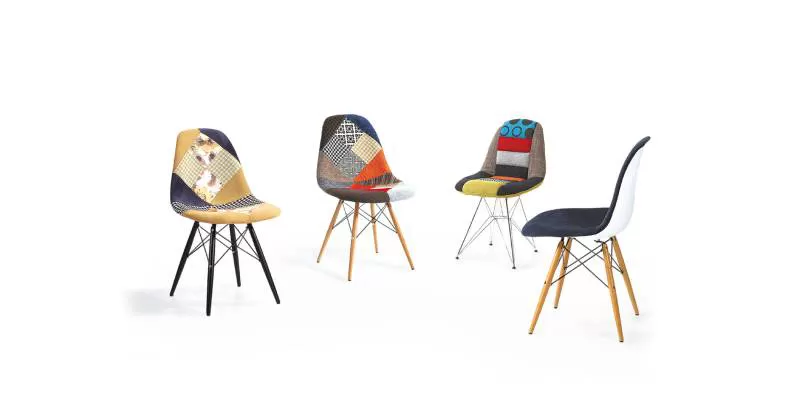 Ghế Eames Side Patchwork - Bức tranh sắc màu về cuộc sống
